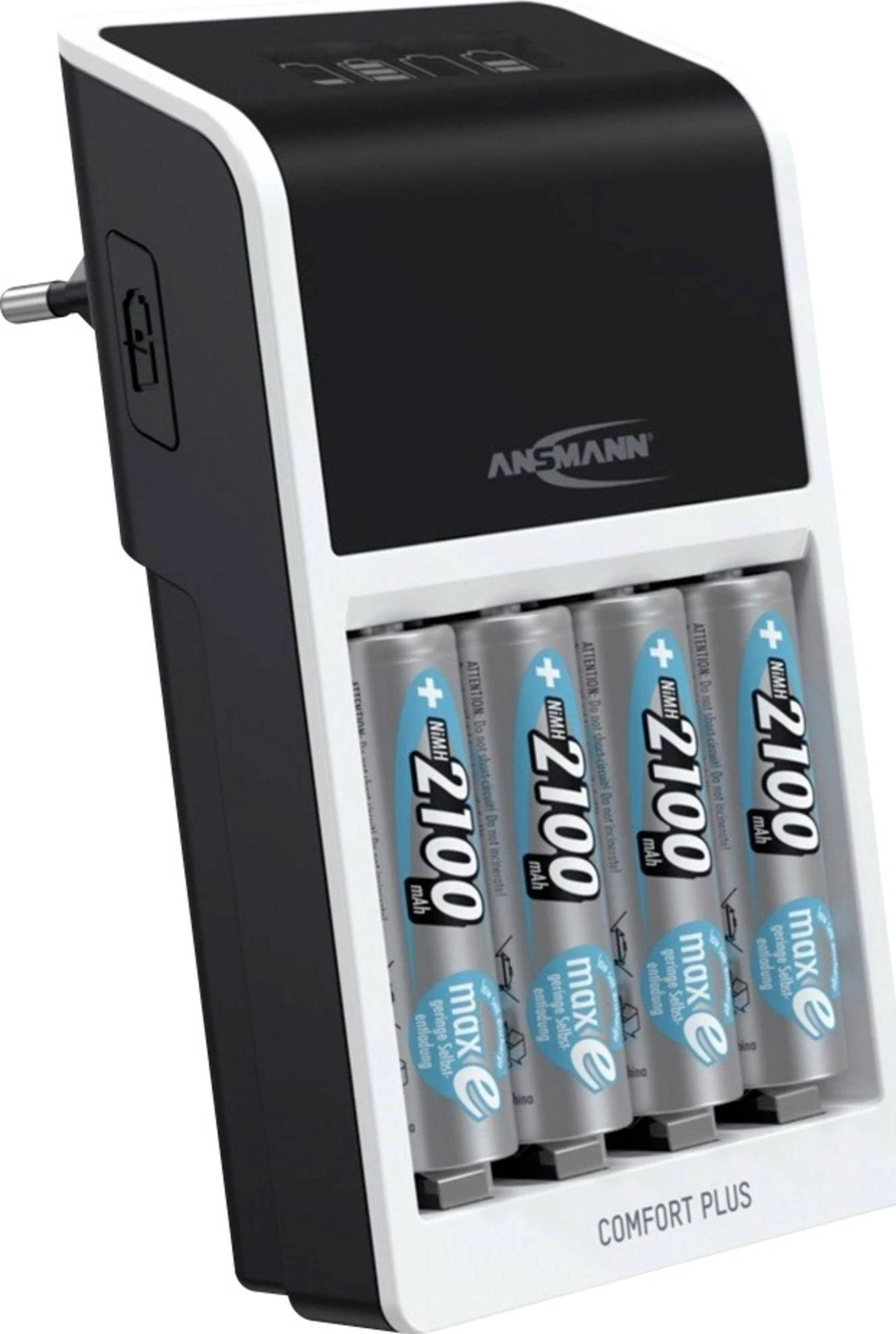 Ansmann Comfort Plus įkroviklis su įsk. 4xAA2100 Akku 1001-0094-01