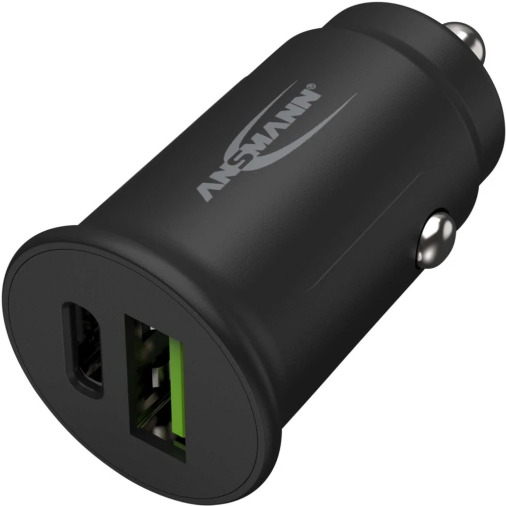 Įkroviklis Ansmann Ansmann CC230PD, Auto, Cigar lighter, 20 V, 3 A, Juodas