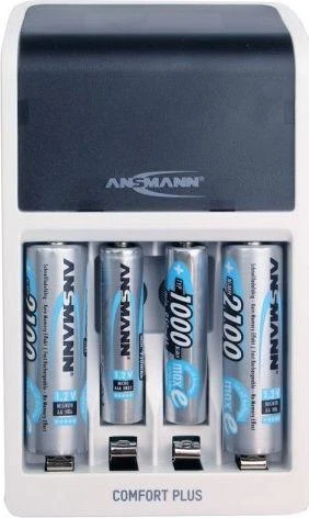 Ansmann Automatinis greitas įkroviklis 1-4 NIMH AAA/AA, 9V su LED indikacija