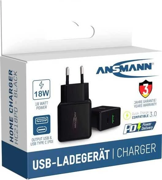 Ansmann namų įkroviklis HC218PD