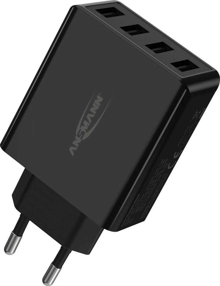 Ansmann namų įkroviklis HC430 4xUSB 3000mA juodas