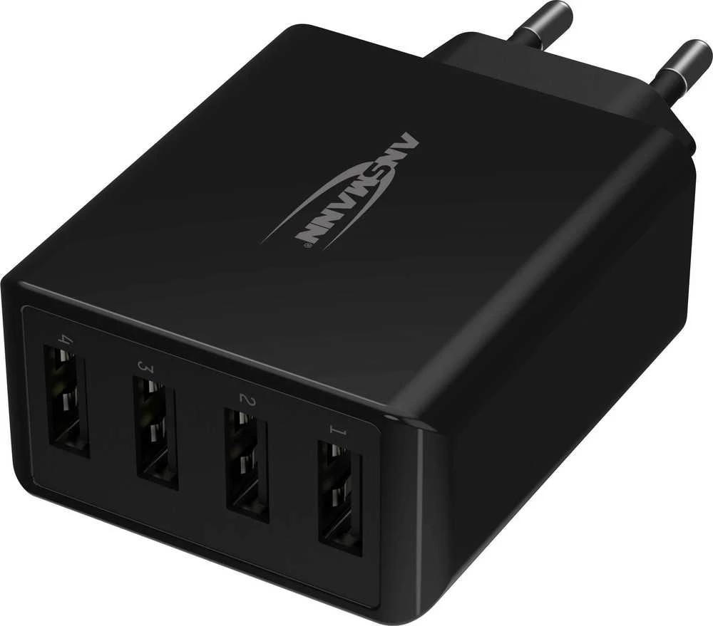 Ansmann namų įkroviklis HC430 4xUSB 3000mA juodas