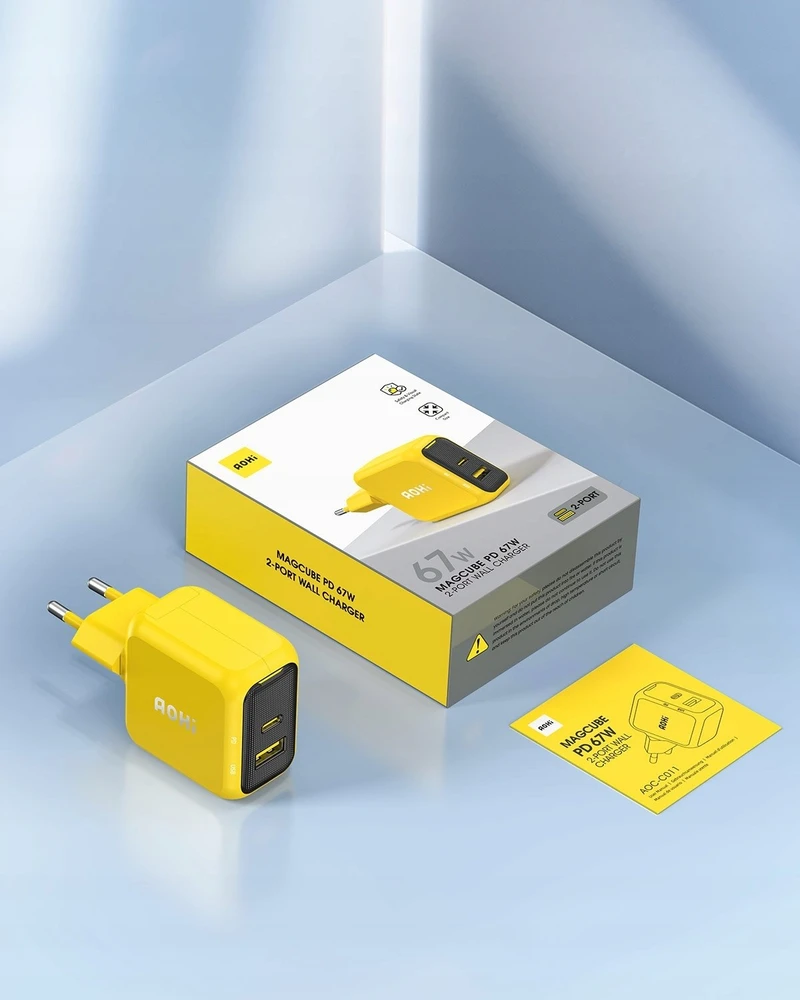 AOHi Magcube PD 67W 1x USB-C, 1x USB-A