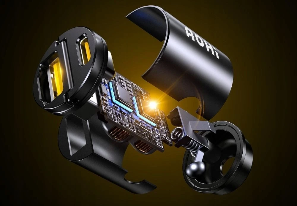 AOHi Superauto PD 65W 1x USB-C, 1x USB-A