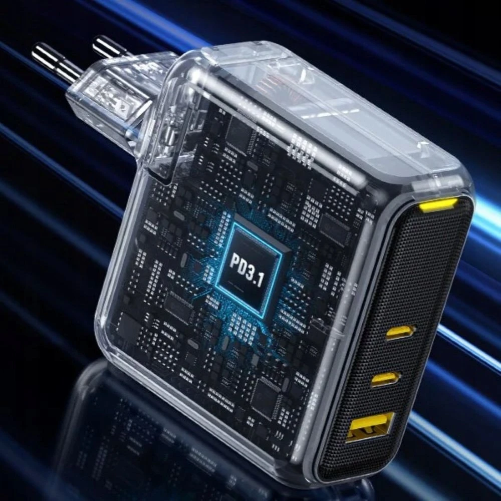 Įkroviklis AOHi Magcube PD 140W 2x USB-C, 1x USB-A