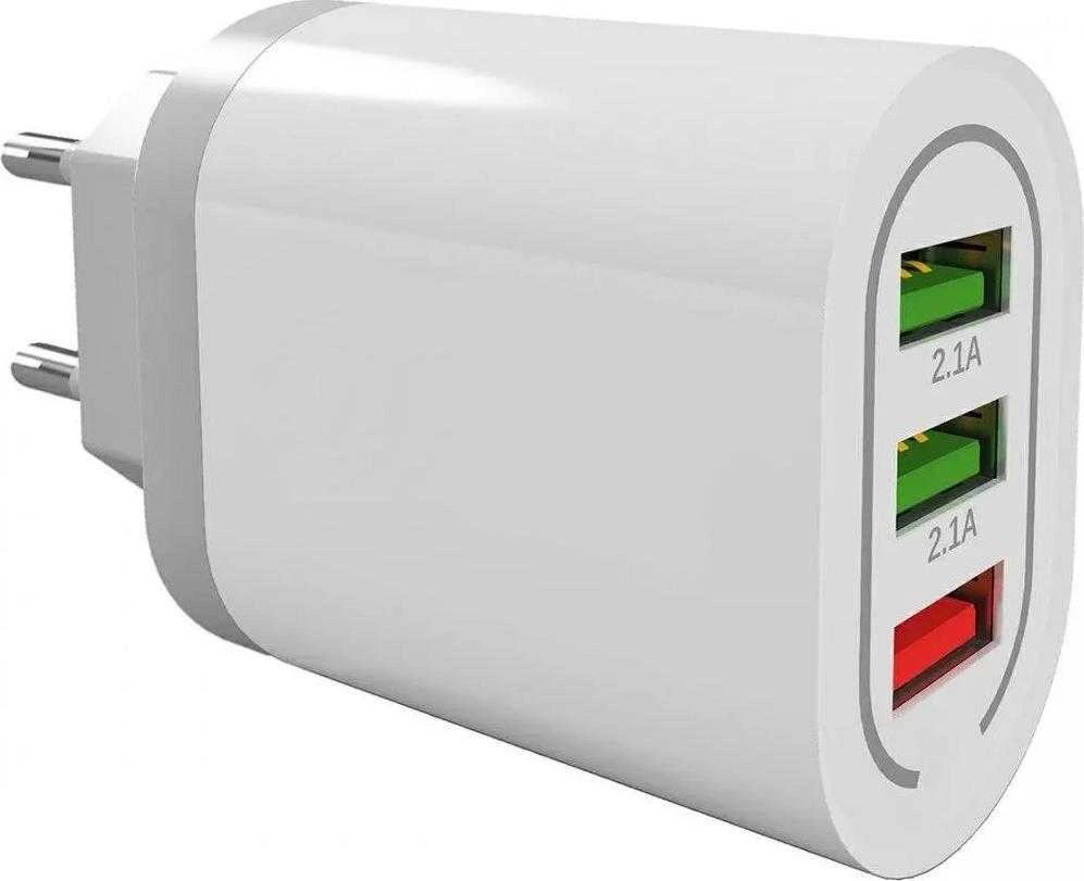 Plp37F Tinklo laidas Tinklo įkroviklis. usb, greitas, 18w baltas