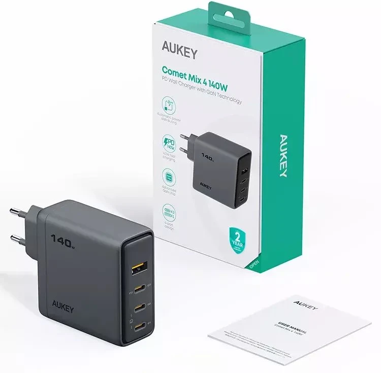 AUKEY PA-C6 pilka 140W