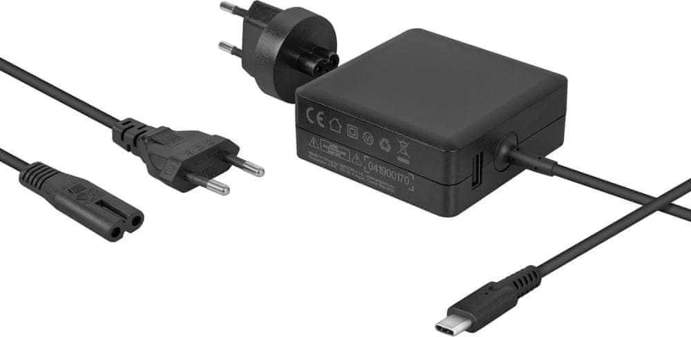 AVACOM ĮKROVIMO ADAPTERIS USB TYPE-C 65W MAITINIMO TIEKIMAS+USB A