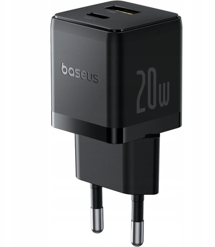 Baseus Palm 20 W dvigubas USB greitas įkroviklis juodas (P10111608113-00)