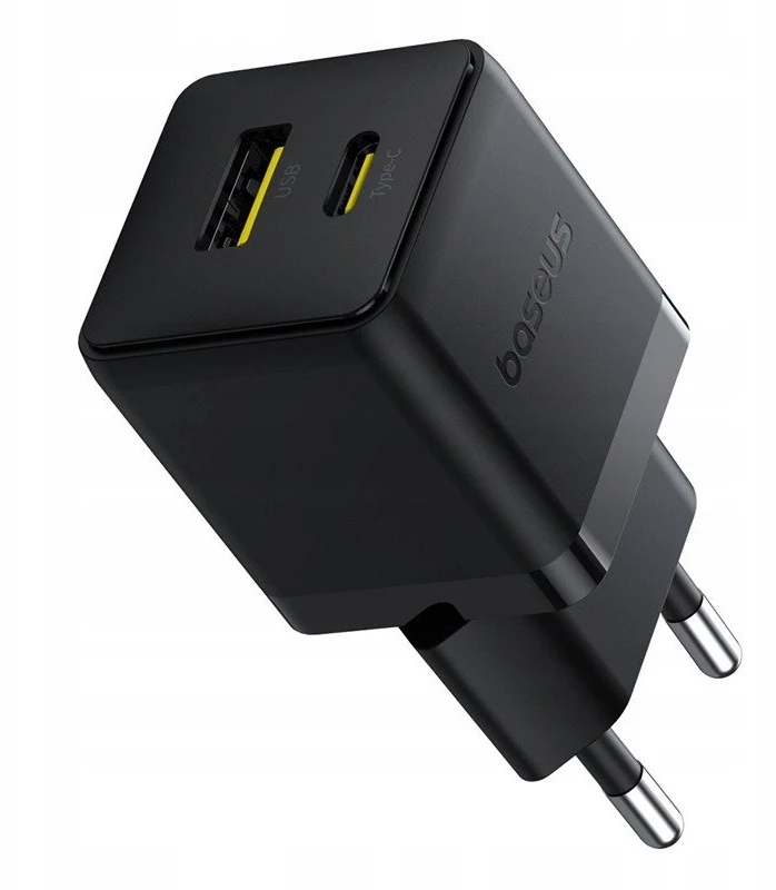 Baseus Palm 20 W dvigubas USB greitas įkroviklis juodas (P10111608113-00)