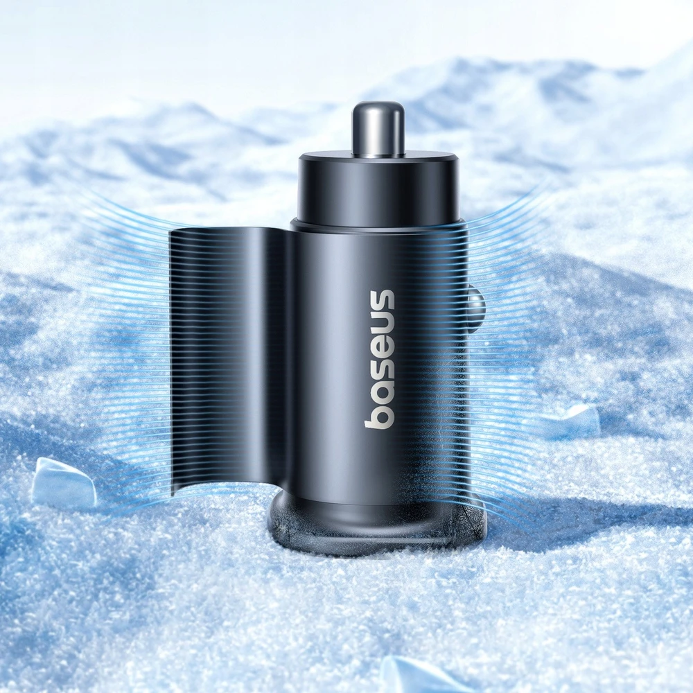 Baseus GoTrip automobilio įkroviklis 2x USB-C 30W Cosmic Juodas