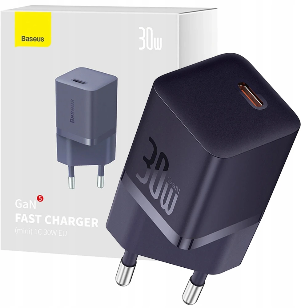 Baseus GaN5 30W USB-C EU - violetinė
