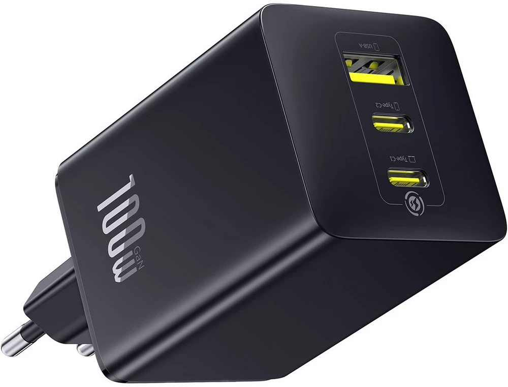 Baseus EnerFill FE11 100W 2 x USB-C + USB-A - juoda