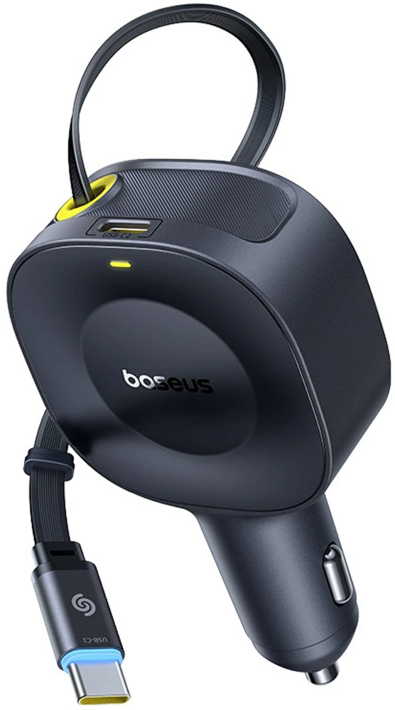 „Baseus PrimeTrip VR2“ 30 W su ištraukiamu USB-C laidu - juoda