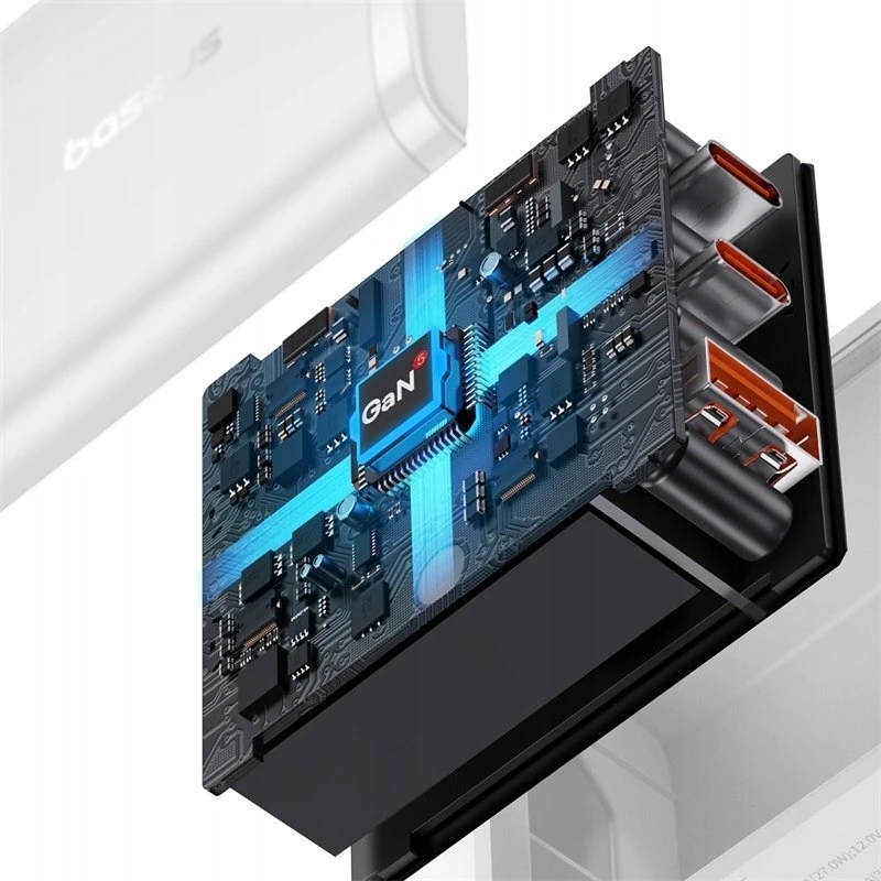 Baseus Sieninis įkroviklis EnerFill FN22 45W USB-C QC PD, baltas