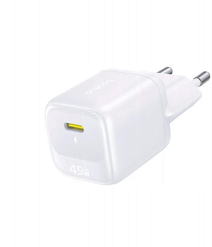 Baseus Sieninis įkroviklis EnerFill FN22 45W USB-C QC PD, baltas