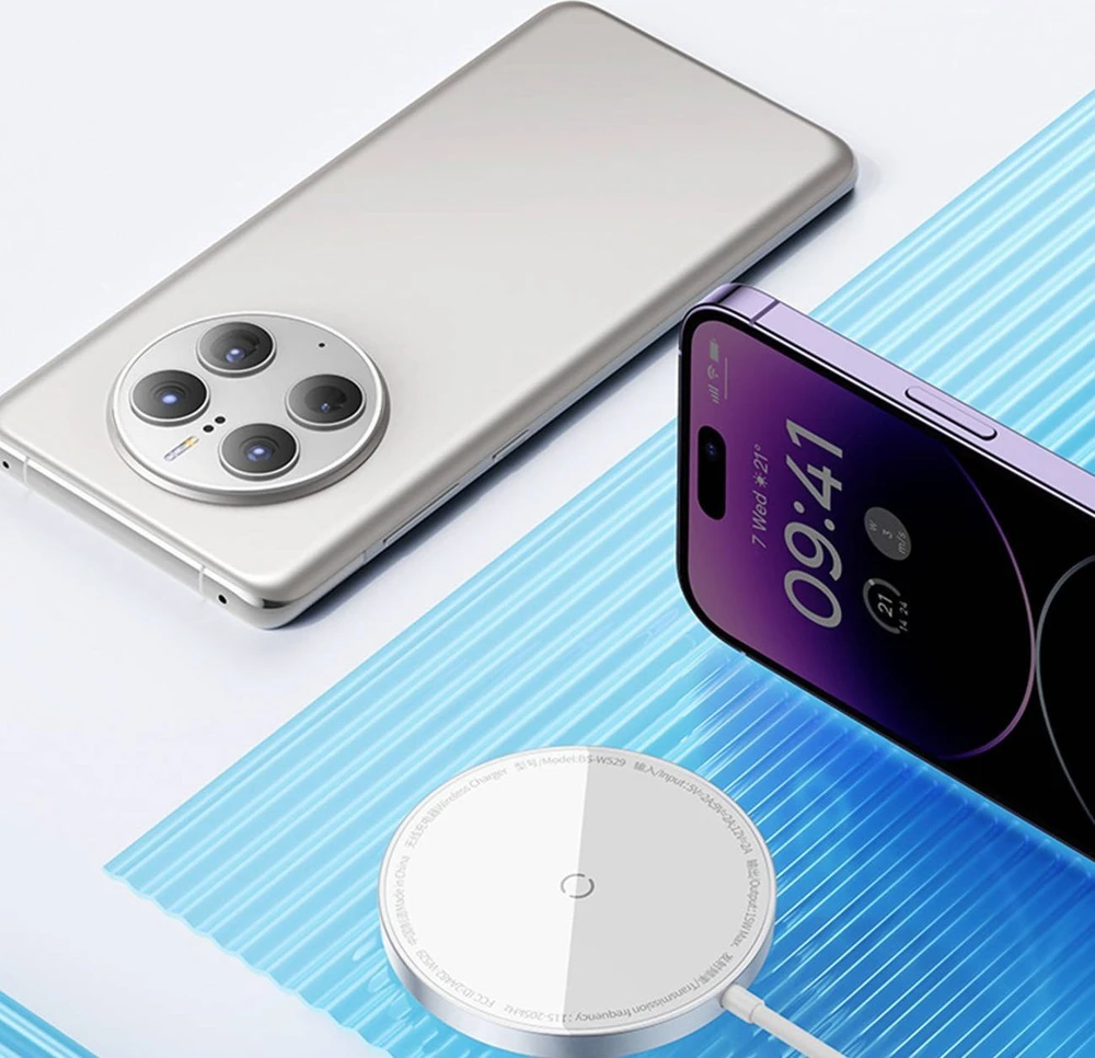 Baseus Simple Mini3 magnetinis belaidis įkroviklis 15 W (Bla