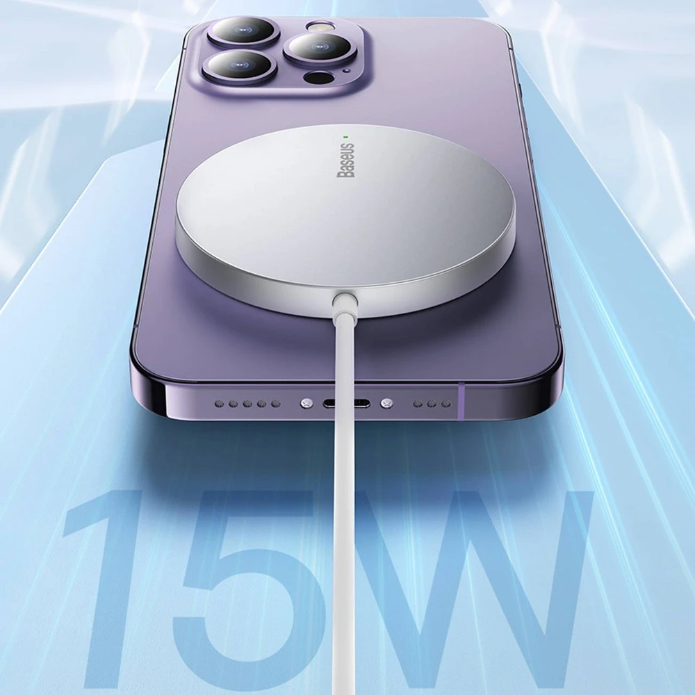 Baseus Simple Mini3 magnetinis belaidis įkroviklis 15 W (Bla