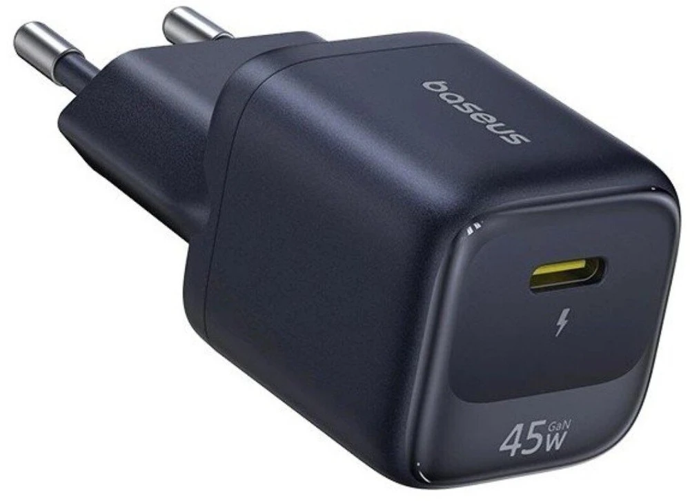 Baseus Sieninis įkroviklis EnerFill FN22 45W USB-C QC PD, juodas