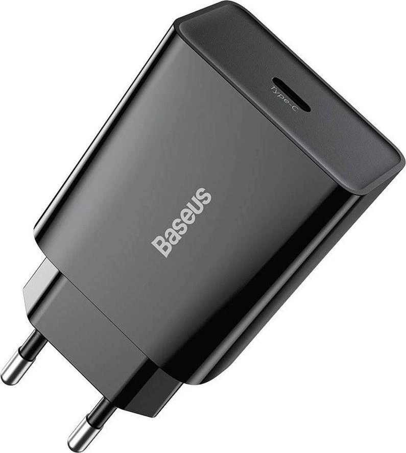 Baseus Speed Mini greitas įkroviklis USB-C PD 3A 20W juodas
