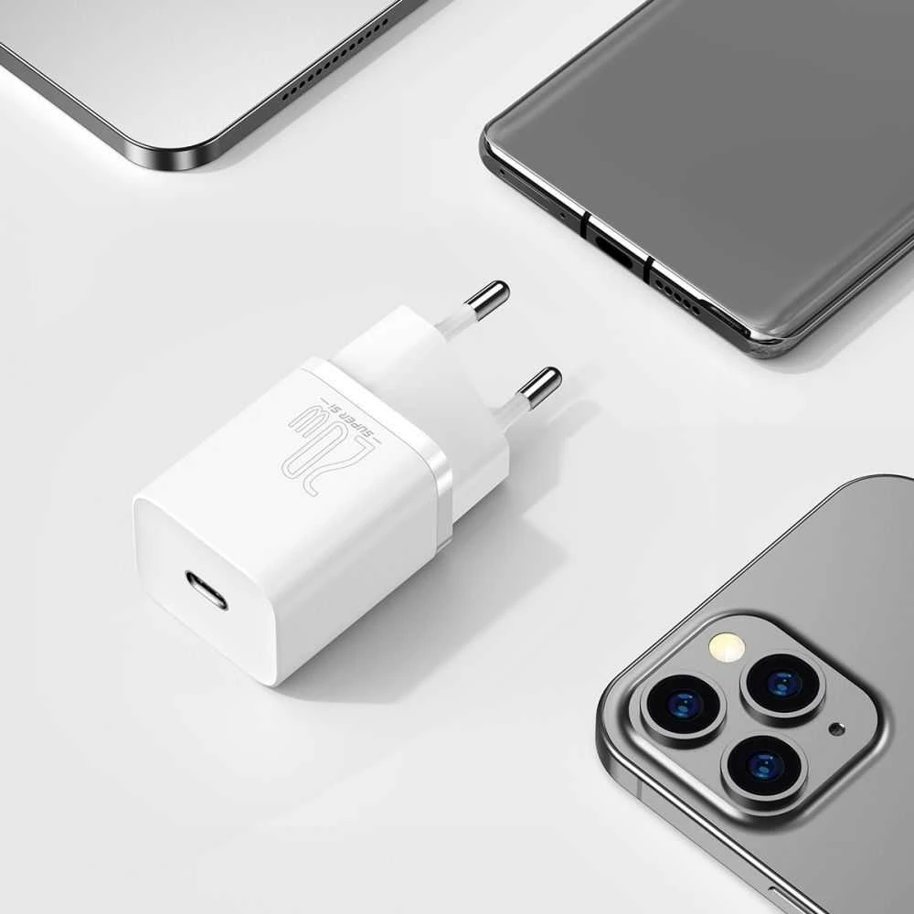 Baseus Super Si greitas įkroviklis 1C 20W - Baltas