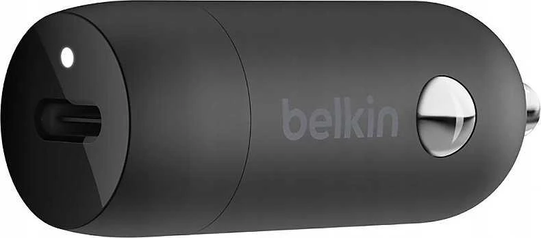 Belkin 30W USB-C, PD, PPS, juoda + kabelis Lightning