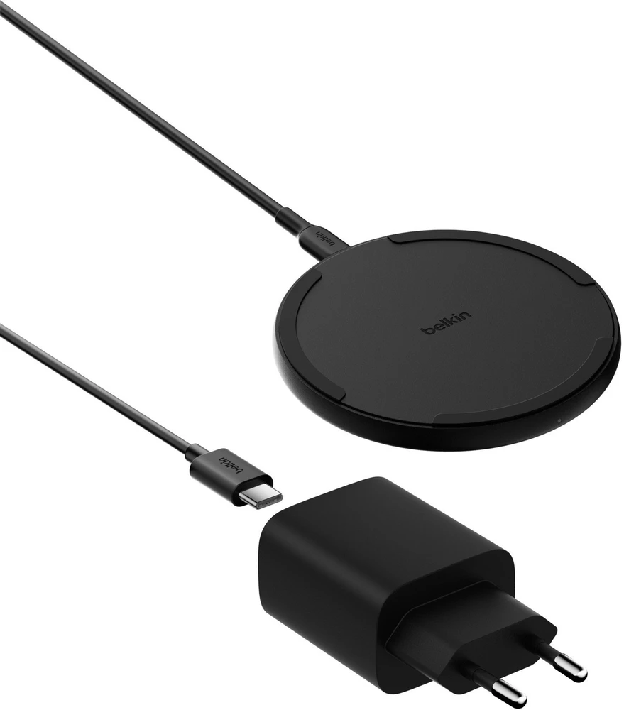 Belkin Įkroviklis bezprzewodowa 15W, maitinimo šaltinis 20W, juoda