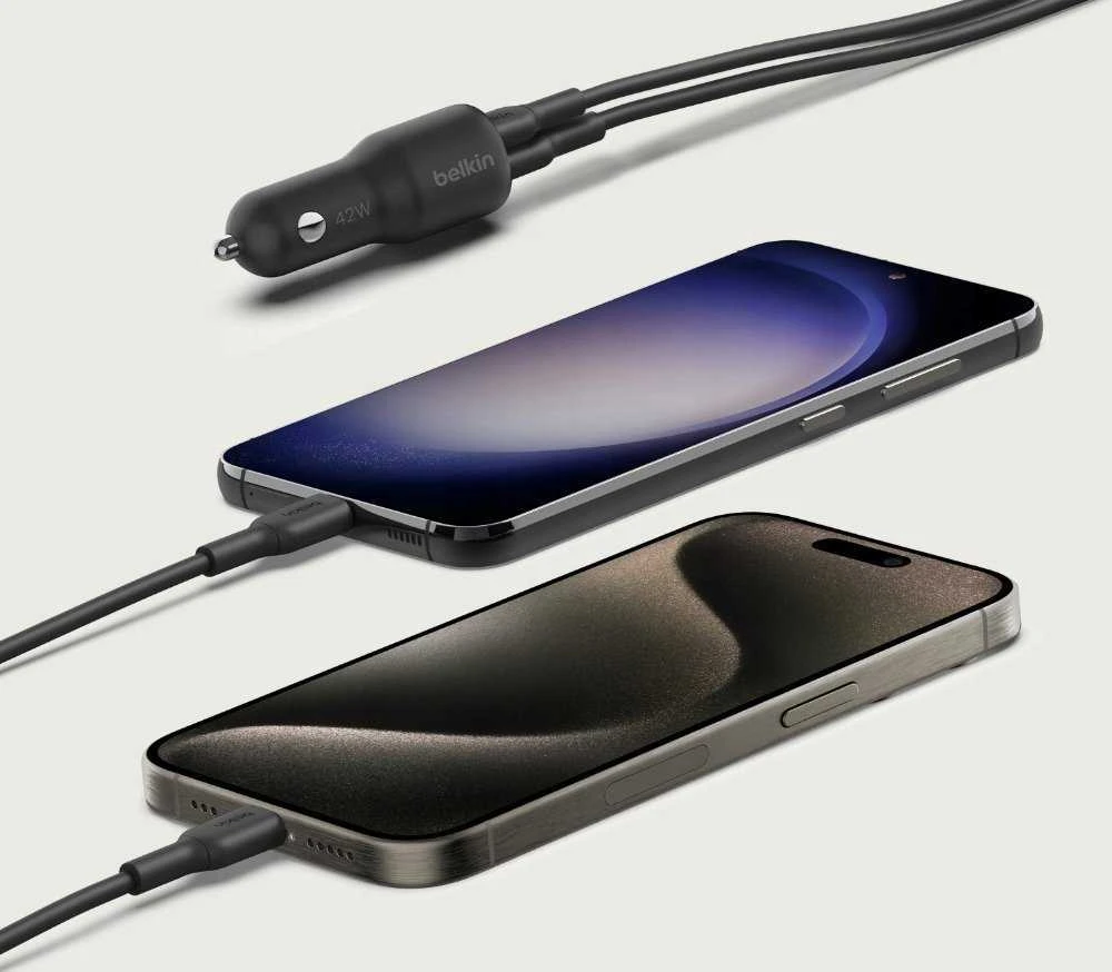 Belkinas | BOOST CHARGE 42w-30w USB-C PD PPS + 12w USB-A automobilinis įkroviklis, | CCB005btBK