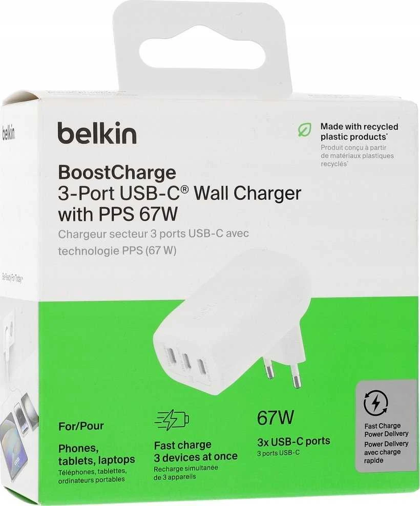 Belkin 3 prievadų USB-C PPS 67W