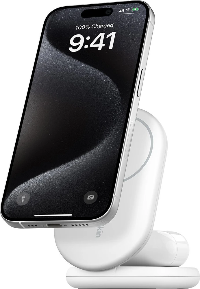Belkin MagSafe Qi2 15 W balta su adapteriu 36 W