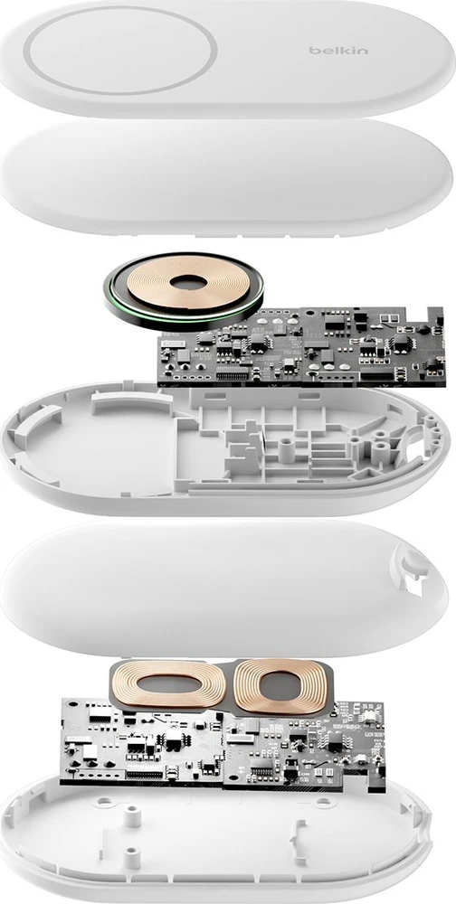 Belkin MagsSafe Qi2 15W balta su adapteriu 20W