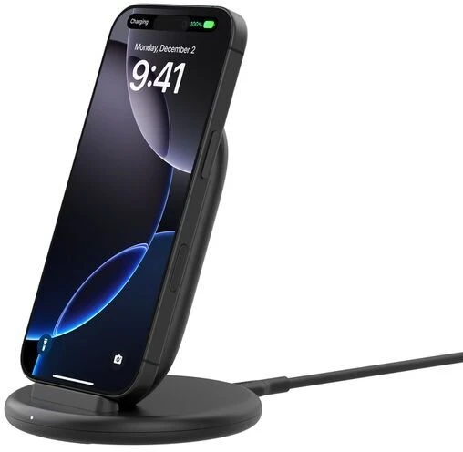 Belkin „BoostCharge“ 9 W belaidis įkrovimas, be maitinimo iš elektros tinklo. WIB006hqBK