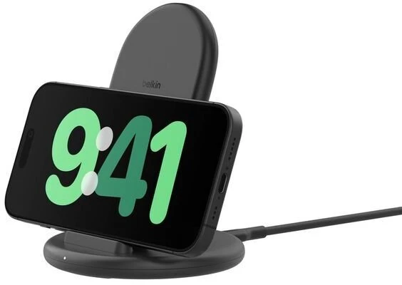 Belkin „BoostCharge“ 9 W belaidis įkrovimas, be maitinimo iš elektros tinklo. WIB006hqBK