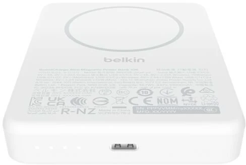Belkin magnetinis belaidis išorinis akumuliatorius 10000 mAh Qi2 20 W BPD015hqWH