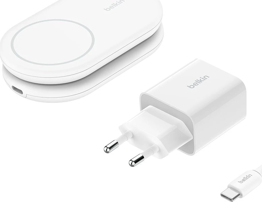 Belkin MagsSafe Qi2 15W balta su adapteriu 20W