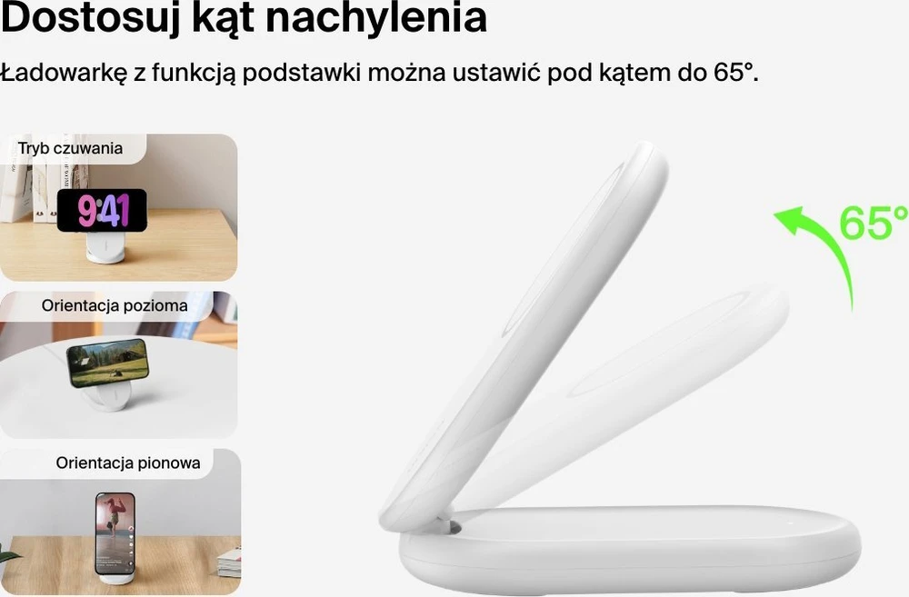 Belkin MagsSafe Qi2 15W balta su adapteriu 20W
