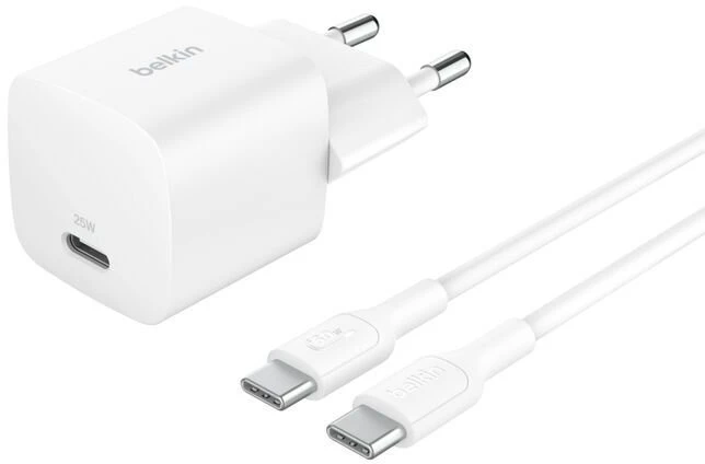 Belkin BOOST įkrovimas 25W USB-C su Cha.PD/PPS 1m C. WCA012kq1MWH-B6