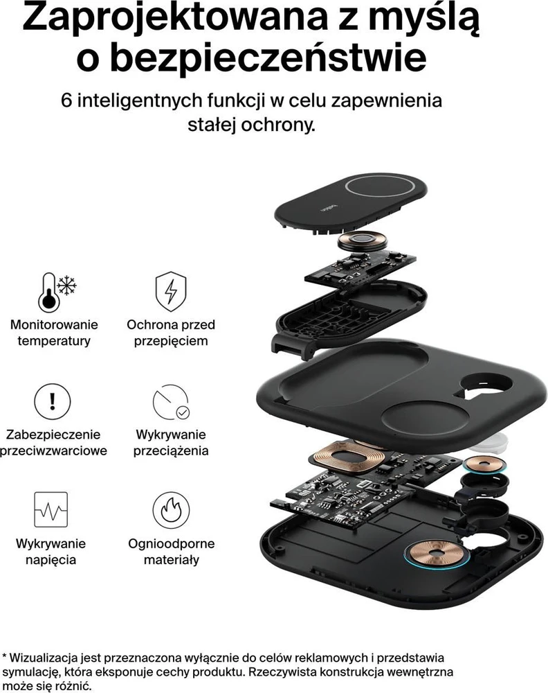Belkin BoostCharge Headphones, Išmanusis telefonas, Išmanusis laikrodis Juodas USB Wireless charging Fast charging Indoor