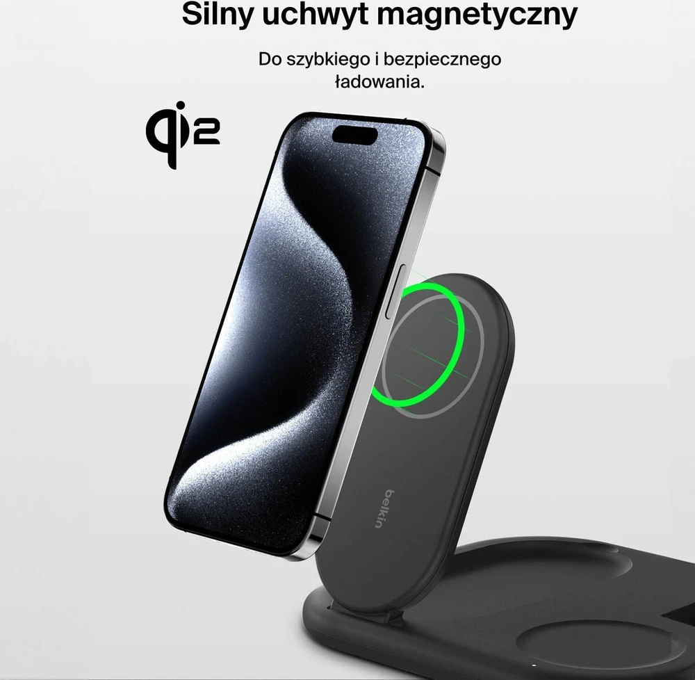 Belkin BoostCharge Headphones, Išmanusis telefonas, Išmanusis laikrodis Juodas USB Wireless charging Fast charging Indoor