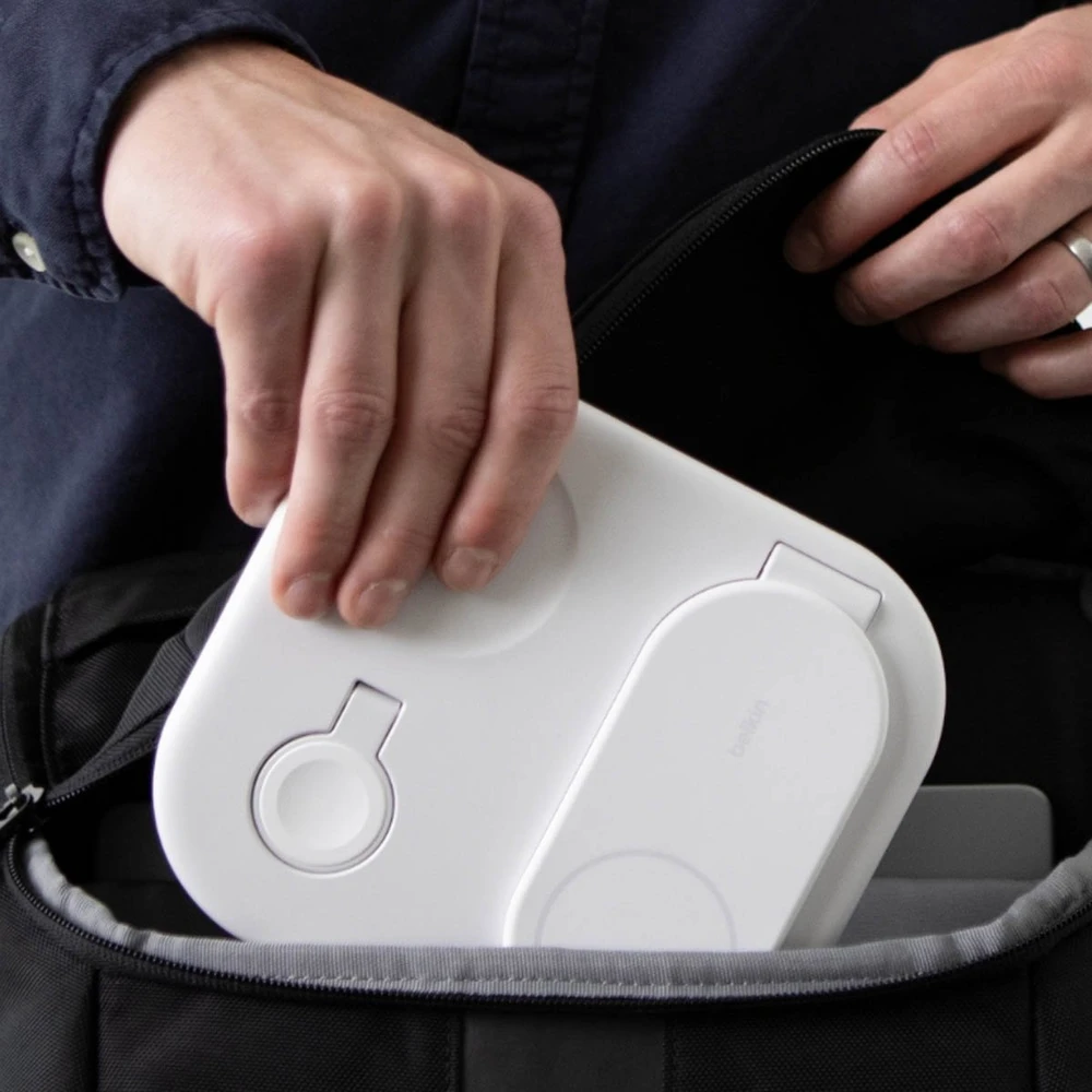 Belkin BoostCharge Headphones, Išmanusis telefonas, Išmanusis laikrodis Baltas USB Wireless charging Fast charging Indoor