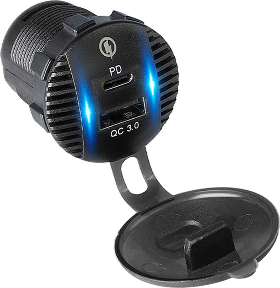 Blow USB+USB-C M18B montuojamas automobilinis įkroviklis