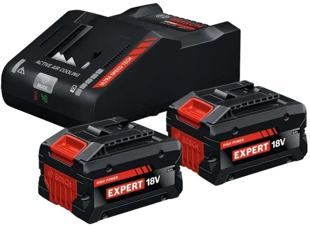 Bosch Starter Set 2xEXBA18V-40, GAL 12V/18V-80, CT
