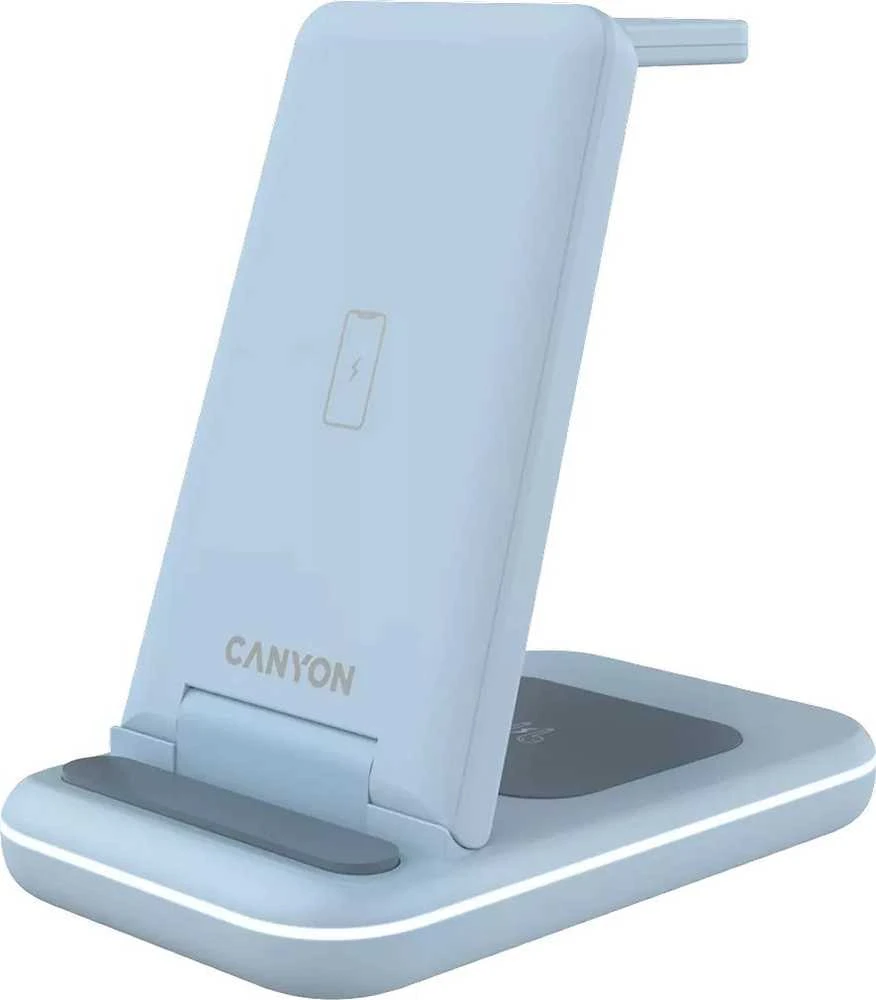CANYON belaidis įkroviklis WS-304 15W 3in1 Mėlyna