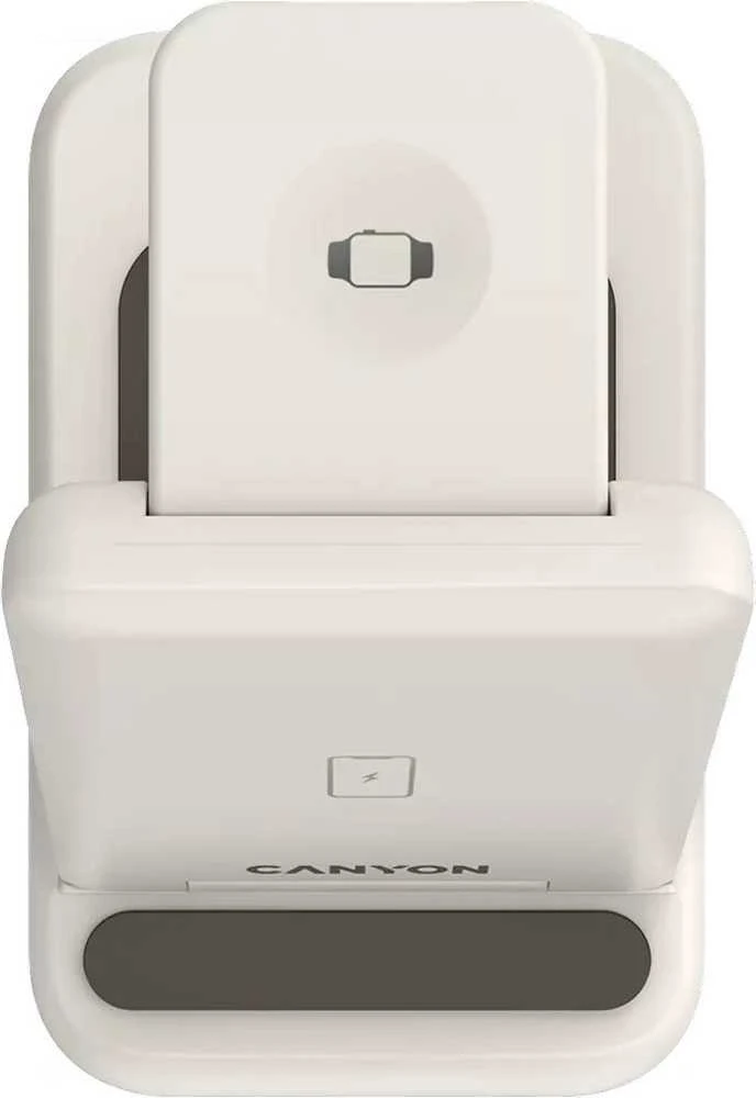 CANYON belaidis įkroviklis WS-304 15W 3in1 Cosmic Latte