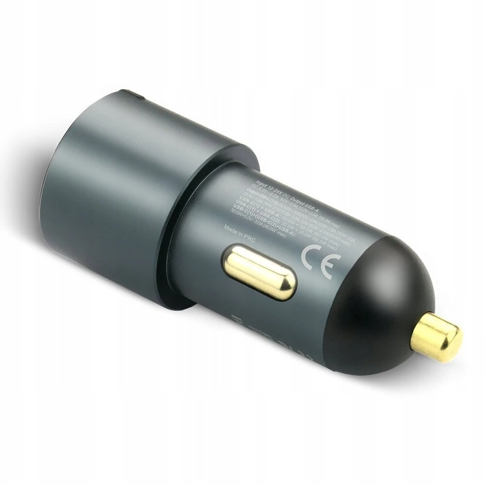 Automobilinis įkroviklis everActive CC-40Q USB QC3.0 + 2x USB-C PD 60W