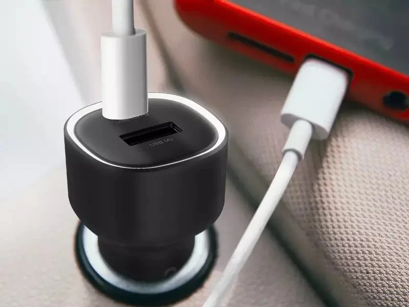 CANYON automobilinis įkroviklis OnDrive 85 PD 85W USB-A+USB-C Juodas