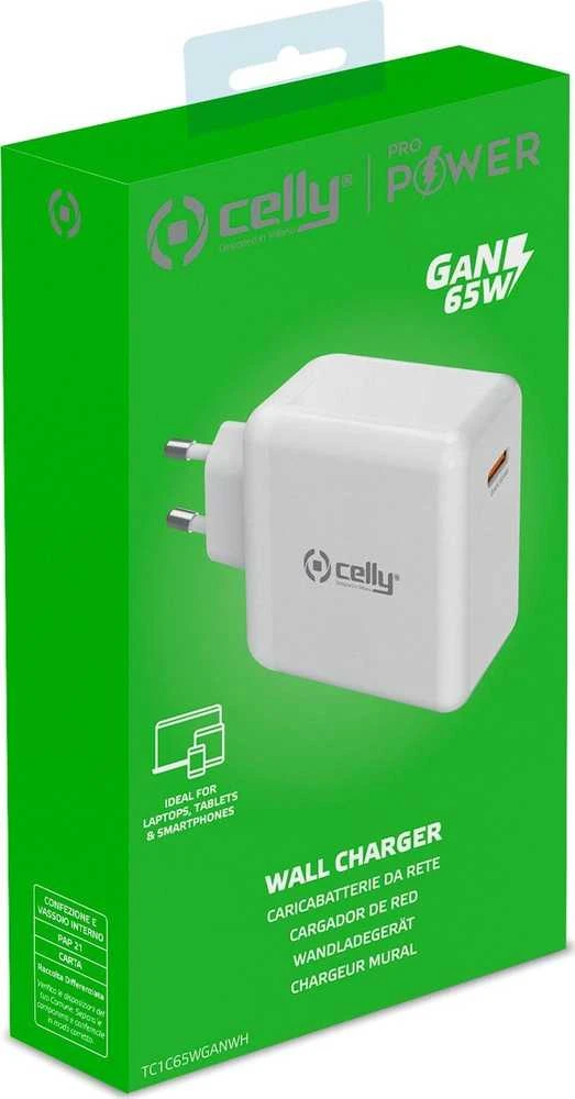 Celly TC 1 USB-C 65W GAN WH