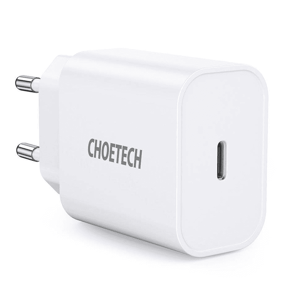 Choetech Q5004 EU USB-C tinklo įkroviklis, 20 W (baltas)