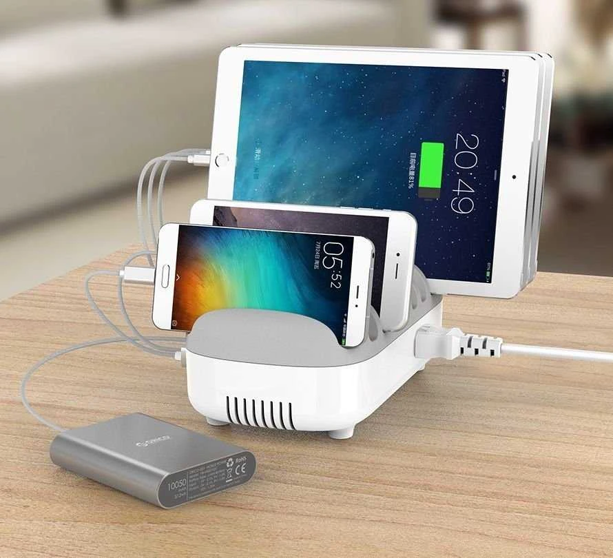 Įkroviklis Compulocks c10 Ports USB įkrovimo dokas su UK kištuku - Įkrovikis stotelė - 120 vatų - 2,4 A - 10 išvesties prievadų (USB) - Didžioji Britanija