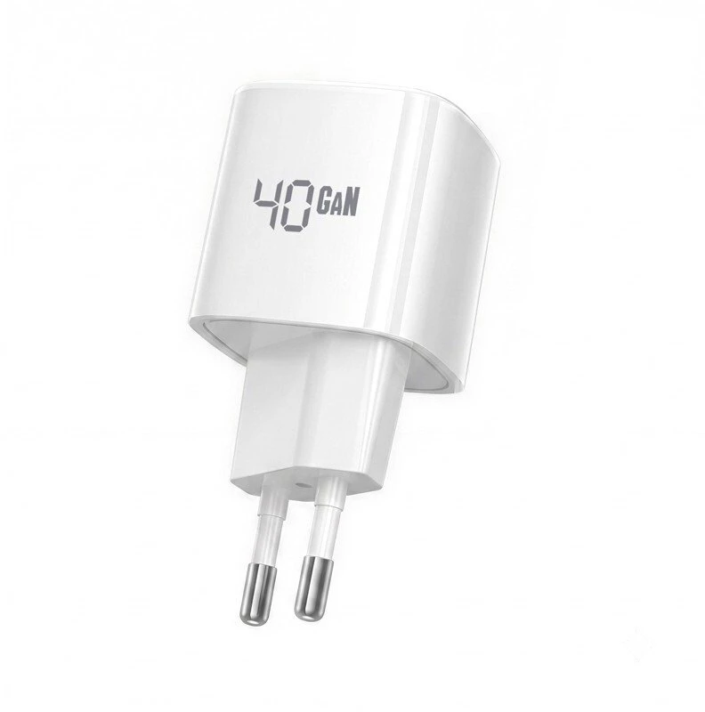 Crong NEO GaN įkroviklis USB-C 40 W, baltas